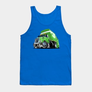 Cartoon Garbage Truck Tank Top